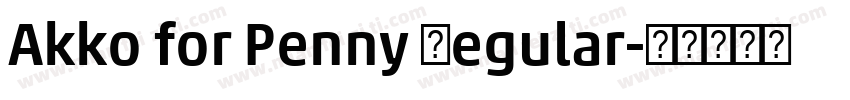 Akko for Penny Regular字体转换